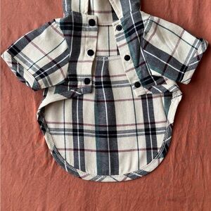 Stylish Plaid Dog Hoodie
